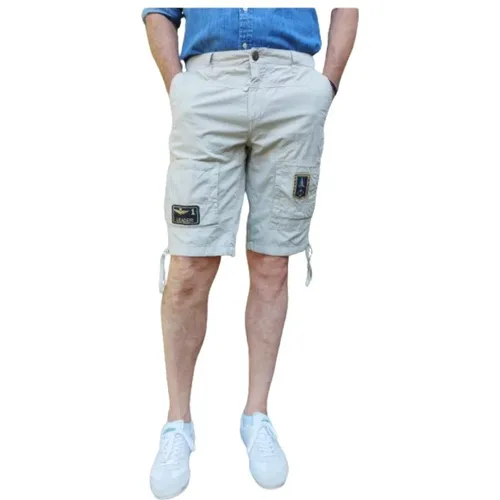 Cotton Bermuda Shorts with Pilot Pockets , male, Sizes: XL, L, 2XL, S, M, 3XL, 4XL - aeronautica militare - Modalova