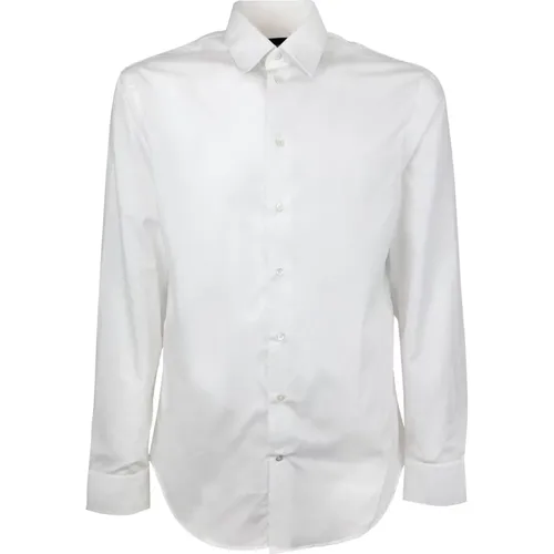 Slim Fit Shirt with , male, Sizes: M, 4XL, L - Emporio Armani - Modalova