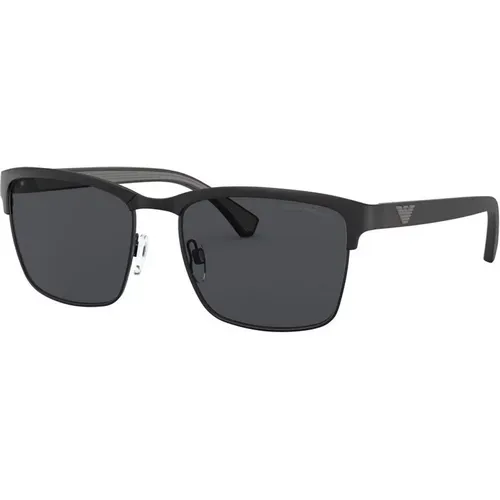 Sunglasses in Matte , male, Sizes: 56 MM - Emporio Armani - Modalova