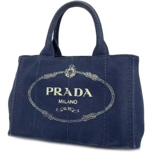 Pre-owned Canvas handbags , female, Sizes: ONE SIZE - Prada Vintage - Modalova