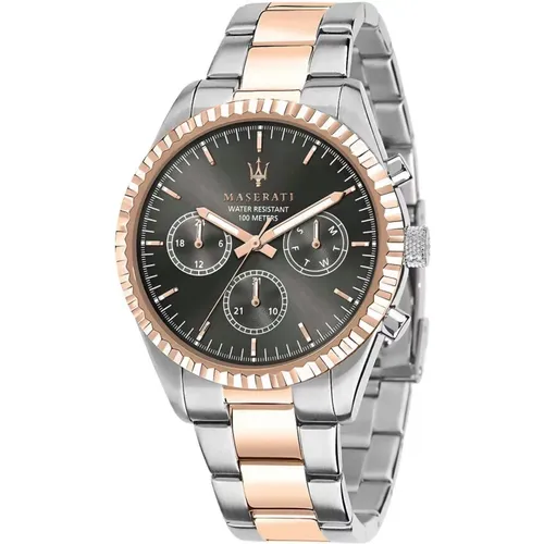 Men's Quartz Watch , male, Sizes: ONE SIZE - Maserati - Modalova