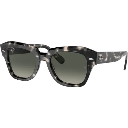 State Street Sonnenbrille Grau Verlauf , unisex, Größe: 52 MM - Ray-Ban - Modalova