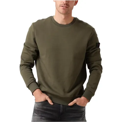 Grüner Saidor B Pullover für Herren,Blauer Pullover für Herren Saidor B,Sand Sweater Saidor B - Peuterey - Modalova