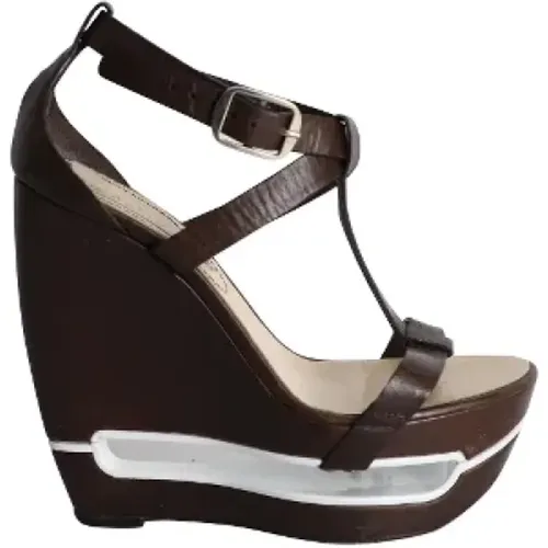 Pre-owned Leather sandals , female, Sizes: 3 UK - Celine Vintage - Modalova
