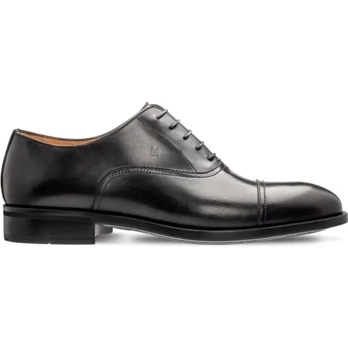 Klassische schwarze Oxford-Schuhe , Herren, Größe: 46 EU - Moreschi - Modalova