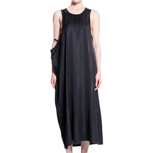 Schwarzes Ärmelloses Kleid mit 3 Streifen , Damen, Größe: M - Y-3 - Modalova