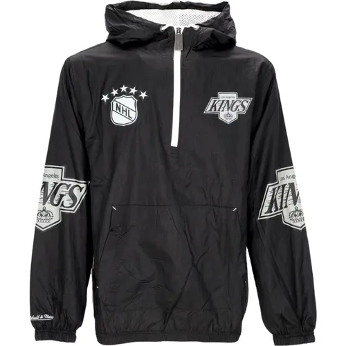 Los Angeles Kings Windbreaker Anorak Jacke , Herren, Größe: S - Mitchell & Ness - Modalova