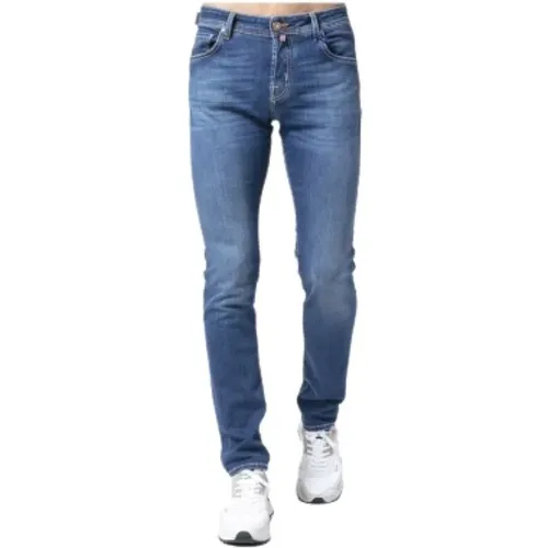 Slim Fit Blaue Jeans - Modell Nick , Herren, Größe: W34 - Jacob Cohën - Modalova