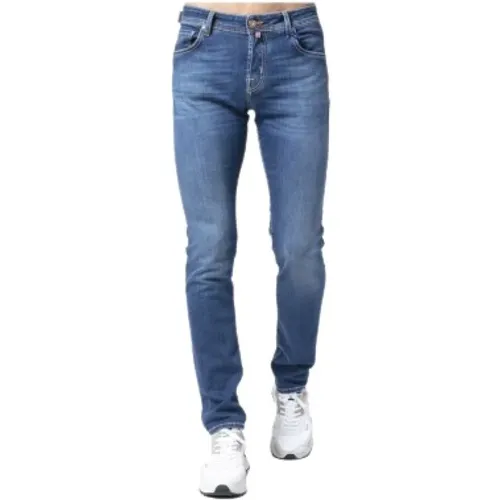 Slim Fit Blaue Jeans - Modell Nick , Herren, Größe: W35 - Jacob Cohën - Modalova