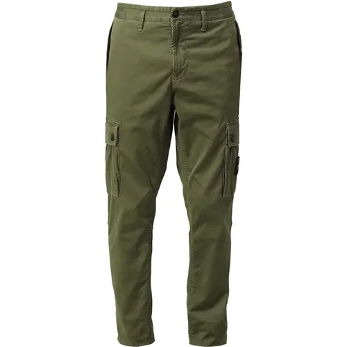 Vintage Slim-fit Cargo Trousers for Men , male, Sizes: W29 - Stone Island - Modalova