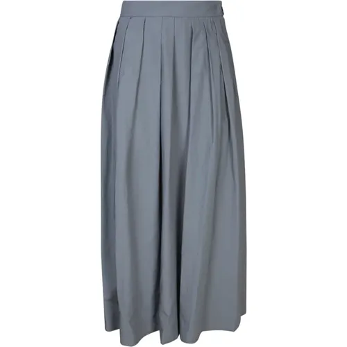 Women's Clothing Skirts Grey Ss24 , female, Sizes: M, S, XS - Moorer - Modalova