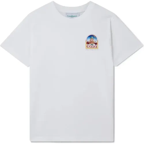 Saisonales Kunst-T-Shirt - Weiß - Casablanca - Modalova