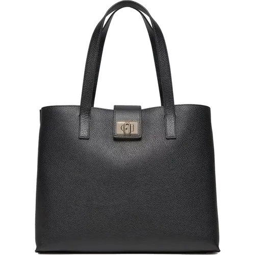 Versatile Tote Bag with Snap Buttons , female, Sizes: ONE SIZE - Furla - Modalova
