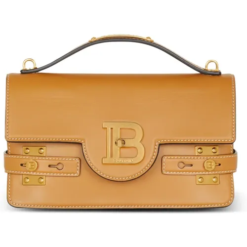 Tasche B-Buzz Shoulder 24 aus Glattleder - Balmain - Modalova