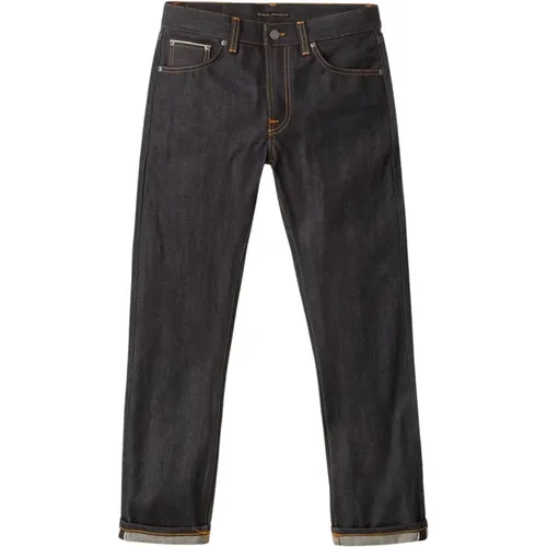 Gritty Jackson Dry Selvage Jeans , male, Sizes: W34, W31, W33 - Nudie Jeans - Modalova