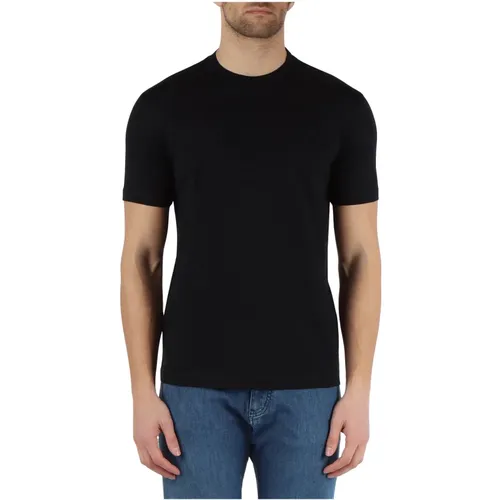 Essentielles Baumwoll-T-Shirt mit Aufgedrucktem Logo - Emporio Armani - Modalova