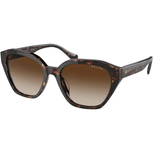 Cat-Eye Sunglasses with Havana Frame , unisex, Sizes: 54 MM - Ralph Lauren - Modalova