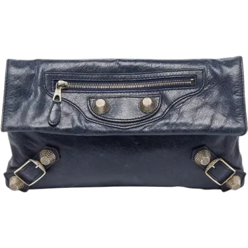 Pre-owned Leather clutches , female, Sizes: ONE SIZE - Balenciaga Vintage - Modalova