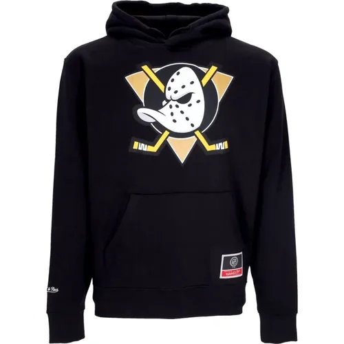 NHL Team Logo Hoodie , male, Sizes: S, M, L, XL - Mitchell & Ness - Modalova