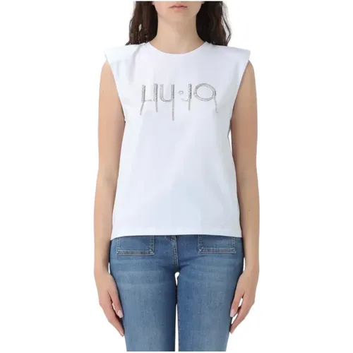 Casual Cotton T-Shirt , female, Sizes: 2XS, S, L, XL - Liu Jo - Modalova