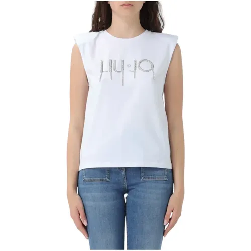 Casual Cotton T-Shirt , female, Sizes: 2XS, XS, L, M - Liu Jo - Modalova