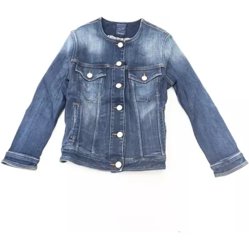 Jeansjacke mit Metallknöpfen , Damen, Größe: M - Jacob Cohën - Modalova