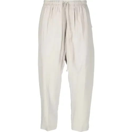 Drawstring Cropped Casual Trousers , female, Sizes: S, XS - Rick Owens - Modalova