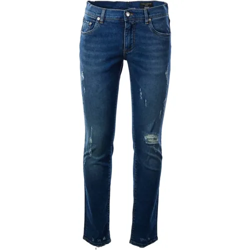 Mens Skinny Jeans , male, Sizes: XS - Dolce & Gabbana - Modalova