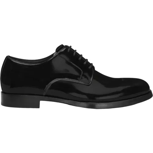 Lace Up Patent Leather Shoes , male, Sizes: 8 1/2 UK, 7 UK, 11 UK, 9 1/2 UK, 6 UK - Dolce & Gabbana - Modalova