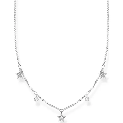 Damen Halskette Charming Collection 925 Sterlingsilber Zirkonia silberfarben KE2075-051-14-L45v - Thomas Sabo - Modalova