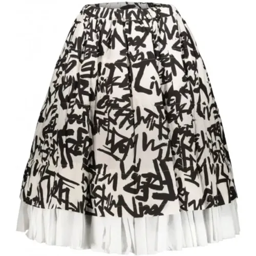 Tulle and Cotton Ruffle Midi Skirt , female, Sizes: S, XS - Comme des Garçons - Modalova