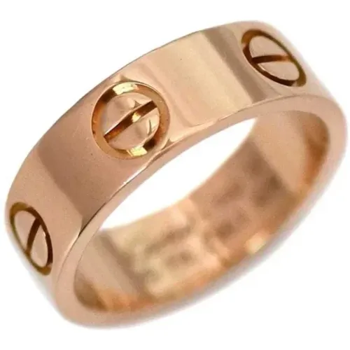 Pre-owned Rose Gold rings , female, Sizes: ONE SIZE - Cartier Vintage - Modalova