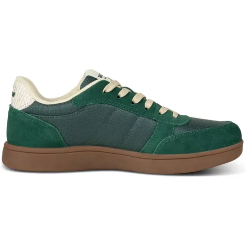 Breathable Mesh Sneaker with Fish Leather , female, Sizes: 5 UK, 7 UK, 3 UK, 4 UK, 8 UK, 9 UK - Woden - Modalova