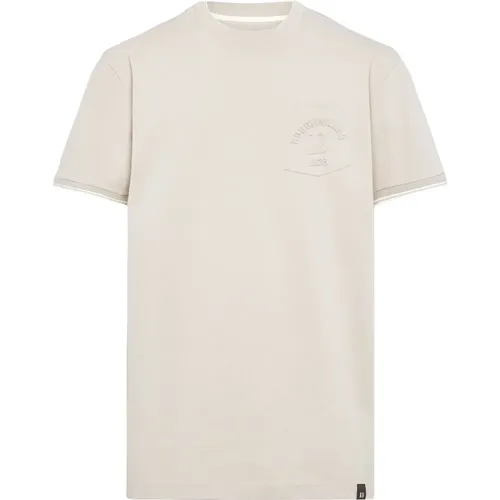 B Baumwollmischung T-Shirt - Boggi Milano - Modalova