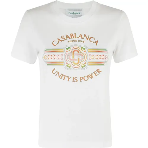 Einheit Power Bedrucktes Shirt , Damen, Größe: S - Casablanca - Modalova