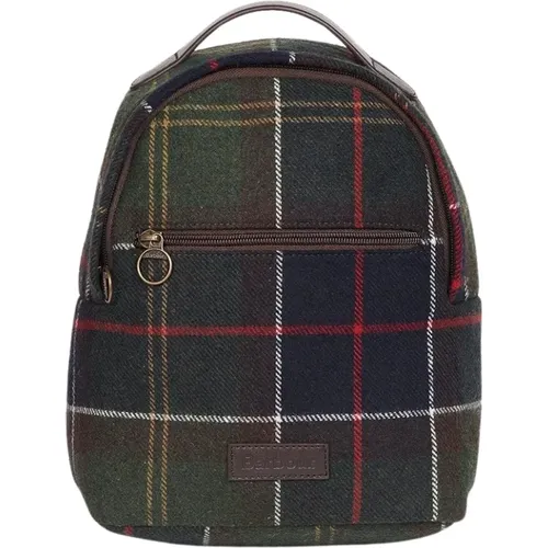 Classic Tartan Backpack with Leather Application , female, Sizes: ONE SIZE - Barbour - Modalova