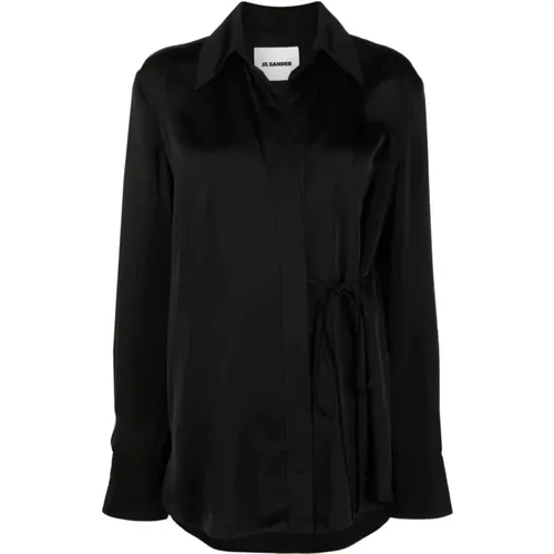 Long sleeve shirt 48 , female, Sizes: M, S, 2XS - Jil Sander - Modalova