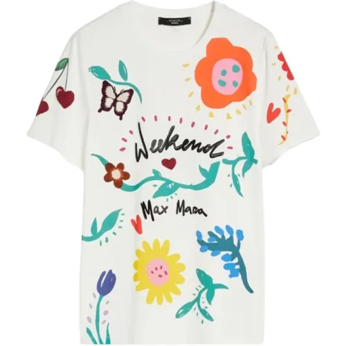 Printed T-Shirt , female, Sizes: L - Max Mara Weekend - Modalova