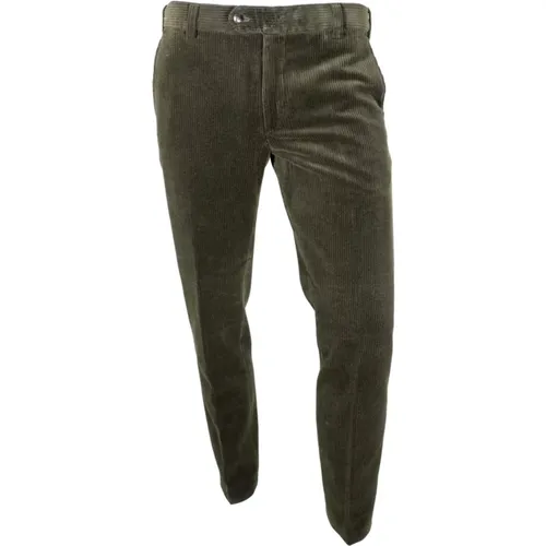Mens Velvet Trousers Roma Model , male, Sizes: W42 L32, W44 L32, W40 L32, W46 L32 - Meyer - Modalova