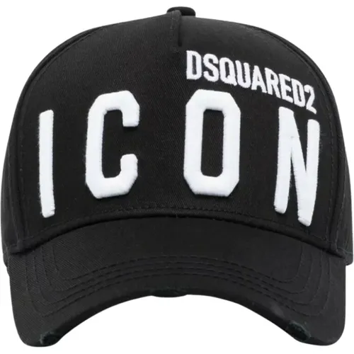 Be Icon Baseball Cap , male, Sizes: ONE SIZE - Dsquared2 - Modalova