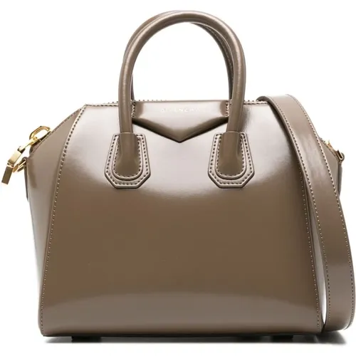 Mini Antigona Leather Bag , female, Sizes: ONE SIZE - Givenchy - Modalova