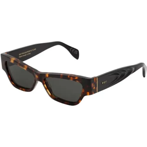 Burnt Havana Sonnenbrille , unisex, Größe: 56 MM - Retrosuperfuture - Modalova