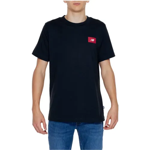 Herren T-Shirt Frühling/Sommer Kollektion , Herren, Größe: XL - New Balance - Modalova
