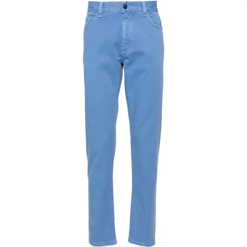 Slim Fit Cotton Elastane Jeans , male, Sizes: W34, W33, W38, W36 - Ermenegildo Zegna - Modalova