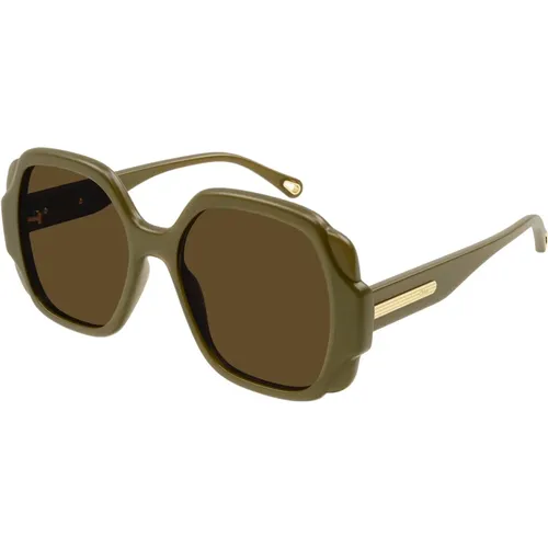 Stylish Sunglasses for Women , unisex, Sizes: 55 MM - Chloé - Modalova