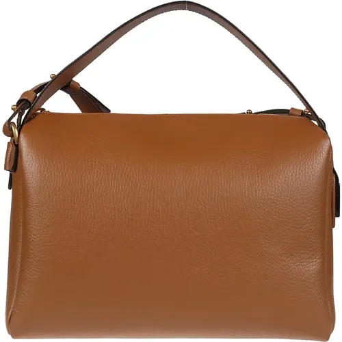Handbags,Kameratasche aus gehämmertem Leder mit Plexiglas H-Accessoire - Hogan - Modalova