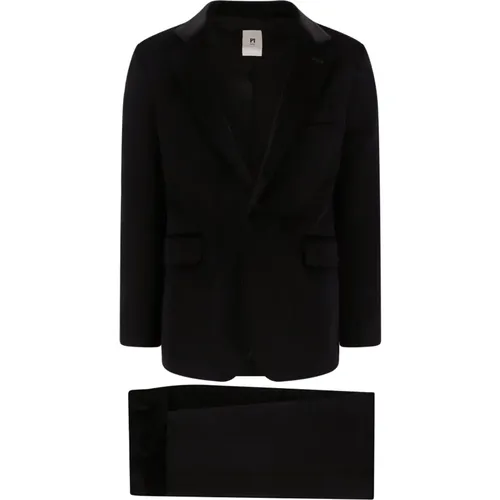 Blazer Suit with Classic Lapel , male, Sizes: M - PT Torino - Modalova