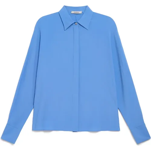 Fließende Crepe-Bluse , Damen, Größe: XS - MALIPARMI - Modalova