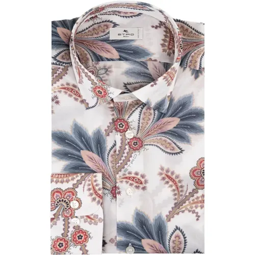 Floral Print Cotton Shirt , male, Sizes: L, XL, 3XL - ETRO - Modalova