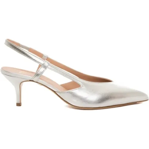Silver Leather High Heel Sandals , female, Sizes: 2 UK, 3 UK - Roberto Festa - Modalova